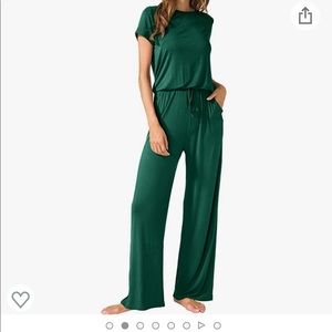 Green Women’s Wide Leg Jumpsuit